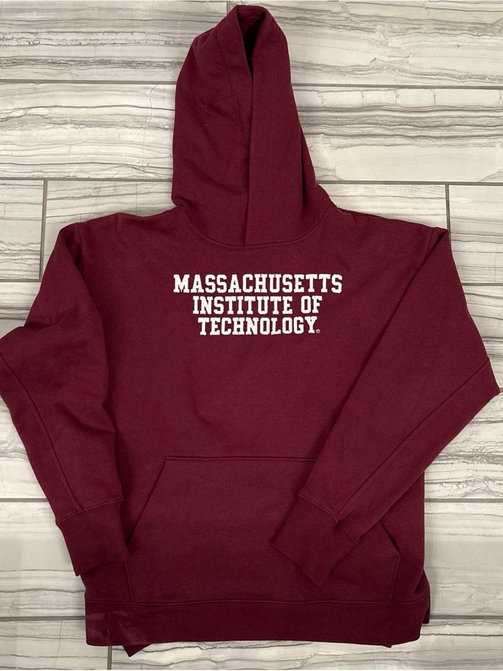 MIT Maroon Hooded Sweatshirt
